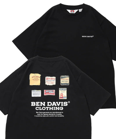 BEN DAVIS / LABELS刺繡印花短袖T恤