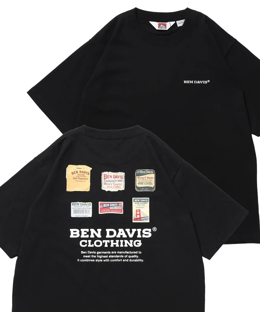 BEN DAVIS / LABELS刺繡印花短袖T恤
