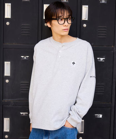 Columbia×FREAK'S STORE／亨利領 長袖T恤（日本聯名限定）