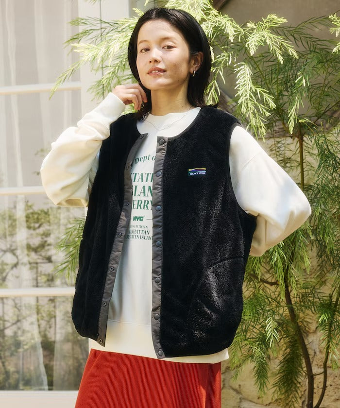 FREAK'S STORE／雙面尼龍 刷毛 背心