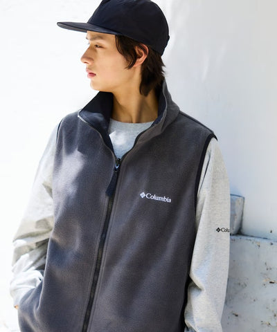 Columbia × FREAK'S STORE／日本聯名限定 雙面穿刷毛 立領背心