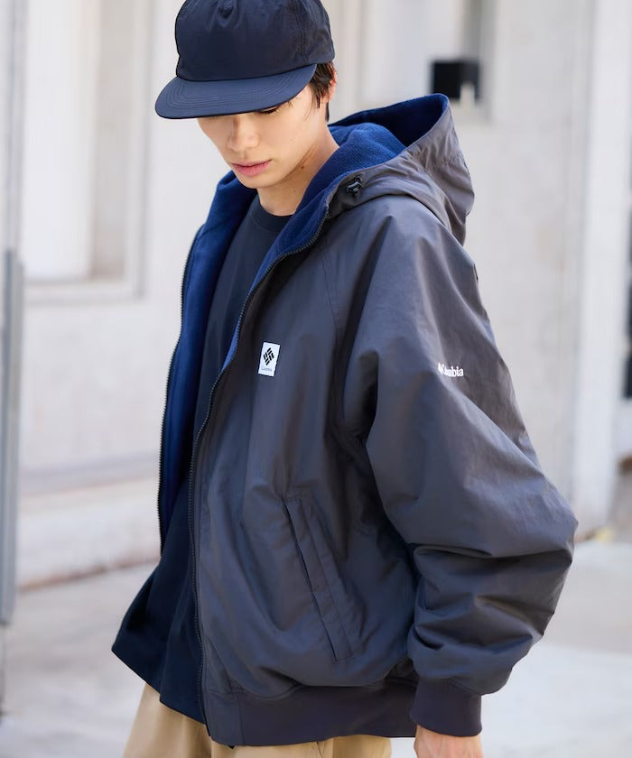 Columbia × FREAK'S STORE／日本聯名限定 雙面穿刷毛連帽外套