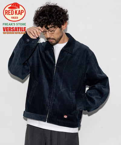 RED KAP × FREAK'S STORE／日本聯名限定 SMU JK-22 SHORT LENGTH 拉鍊燈芯絨工裝外套