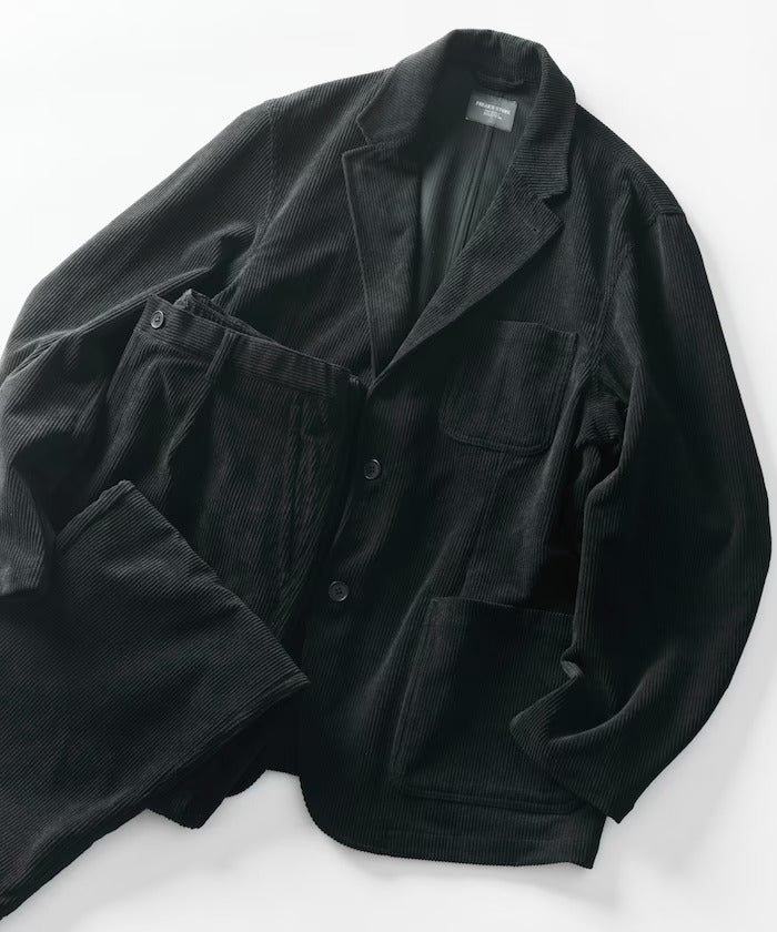FREAK'S STORE／寬鬆版燈芯絨兩釦西裝外套套裝 Fabric by SOLOTEX(R)