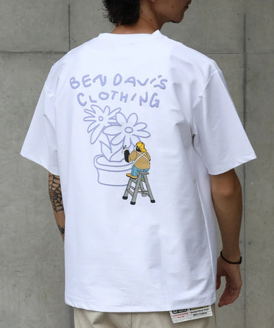 BEN DAVIS / 花卉印花 涼感 短袖T恤