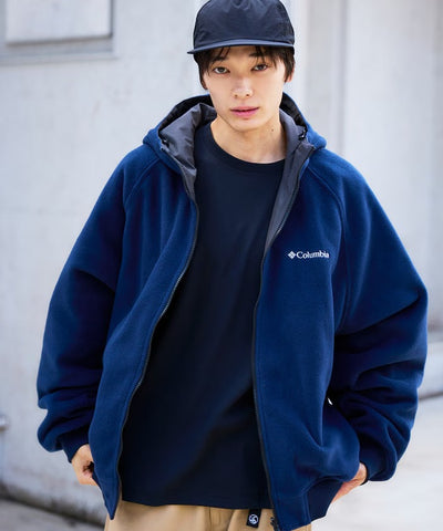 Columbia × FREAK'S STORE／日本聯名限定 雙面穿刷毛連帽外套
