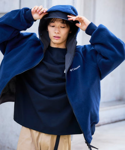 Columbia × FREAK'S STORE／日本聯名限定 雙面穿刷毛連帽外套