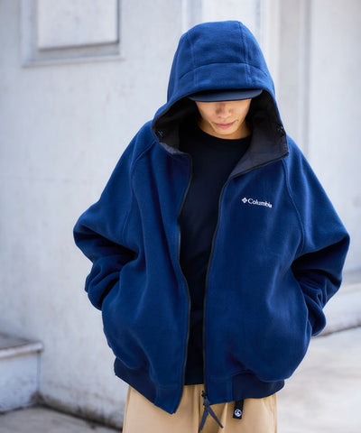 Columbia × FREAK'S STORE／日本聯名限定 雙面穿刷毛連帽外套