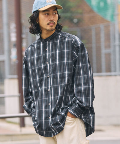 THE CRAFT CREW PRODUCTS / 免燙 抗菌 立領長袖襯衫