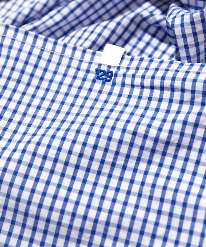 CAHLUMN Magazine Pocket Broad Shirt(Gingham) / 格紋襯衫
