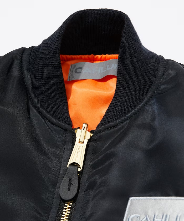 CAHLUMN  3M Reflector Patch Magazine Pocket Nylon Twill Flight Jacket “MA-1”  / 多功能口袋飛行外套 "MA-1"