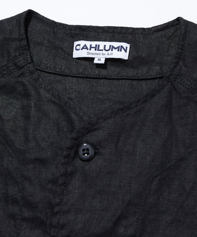 CAHLUMN Linen Baseball Shirt /  亞麻 棒球襯衫