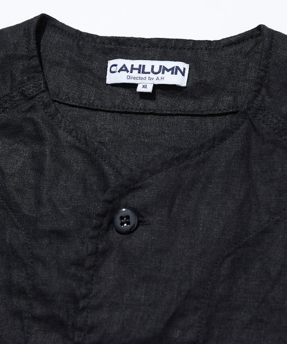 CAHLUMN Linen Baseball Shirt /  亞麻 棒球襯衫