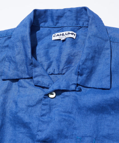 CAHLUMN Linen Open Collar Shirt / 亞麻 開襟襯衫