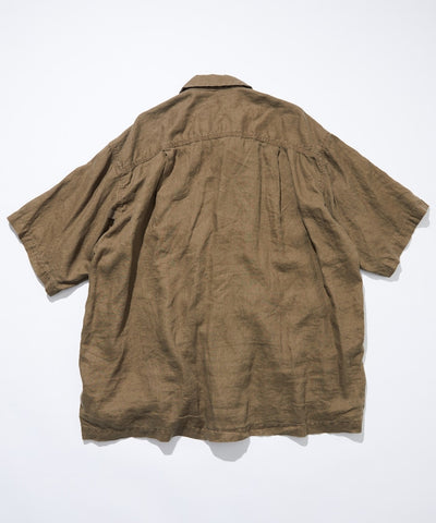 CAHLUMN Linen Open Collar Shirt / 亞麻 開襟襯衫