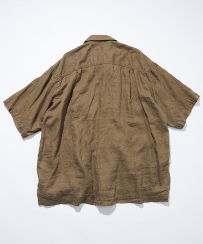 CAHLUMN Linen Open Collar Shirt / 亞麻 開襟襯衫