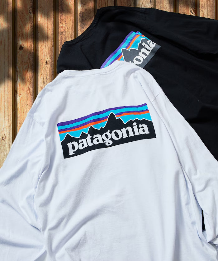 PATAGONIA Long-Sleeved P-6 Logo Responsibili-Tee /  P-6 標誌長袖T恤