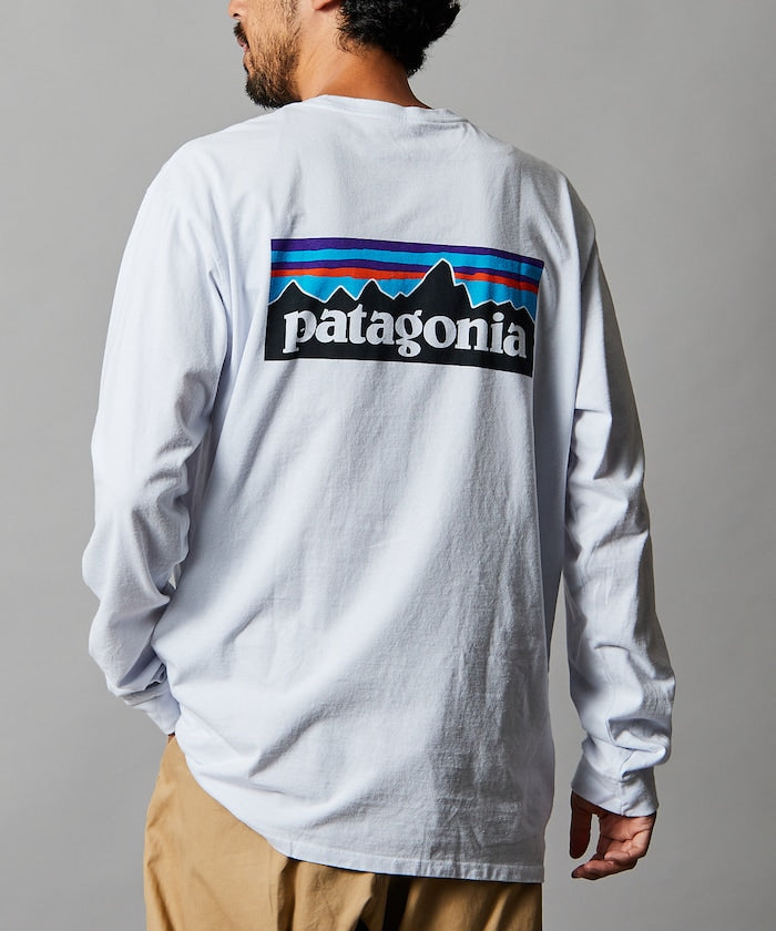 PATAGONIA Long-Sleeved P-6 Logo Responsibili-Tee /  P-6 標誌長袖T恤