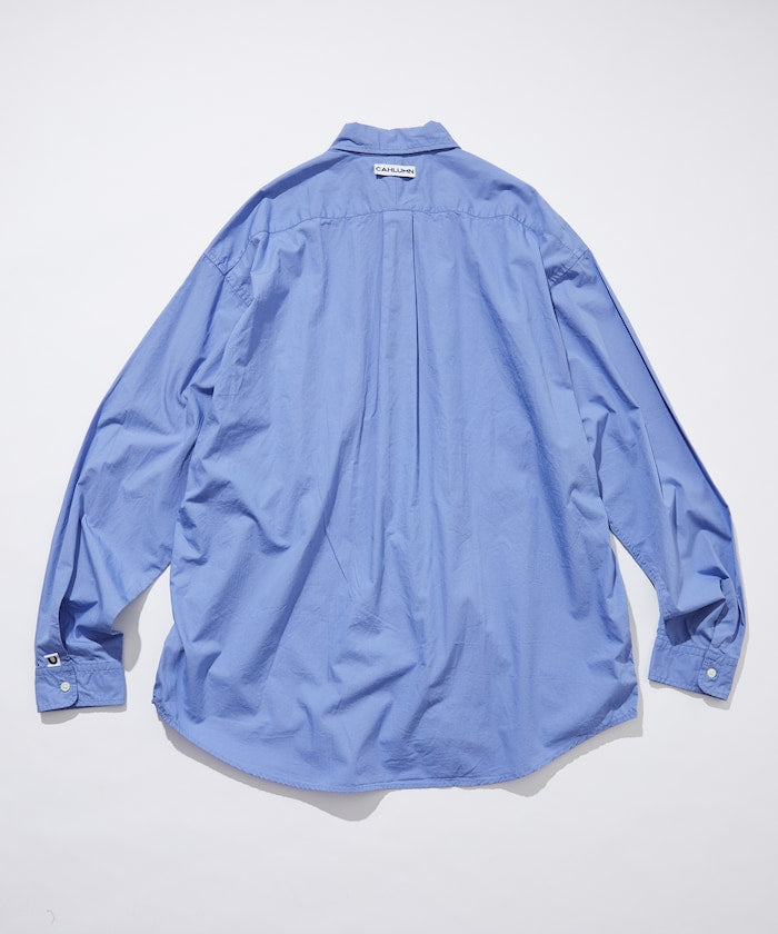 CAHLUMN Magazine Pocket Broadcloth B.D Shirt / 雜誌口袋厚布