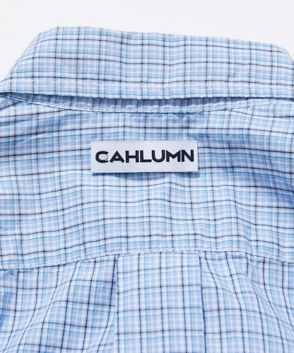 CAHLUMN Magazine Pocket Chain Stitch Shirt / 雜誌口袋寬布布料B.D襯衫