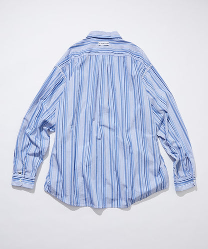 CAHLUMN Magazine Pocket Chain Stitch Shirt / 雜誌口袋寬布布料B.D襯衫