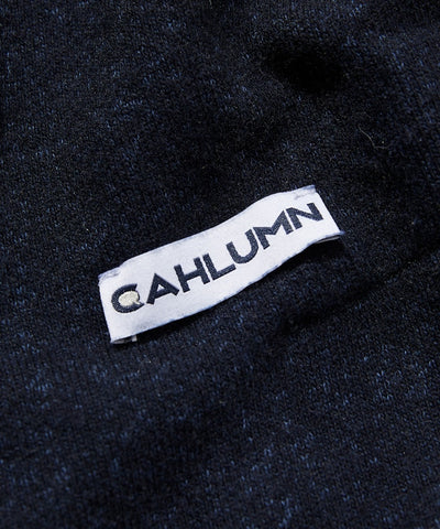 CAHLUMN Merino Wool＋Cotton Loop Back V-neck Sweatshirt / 雙材質 V領衫