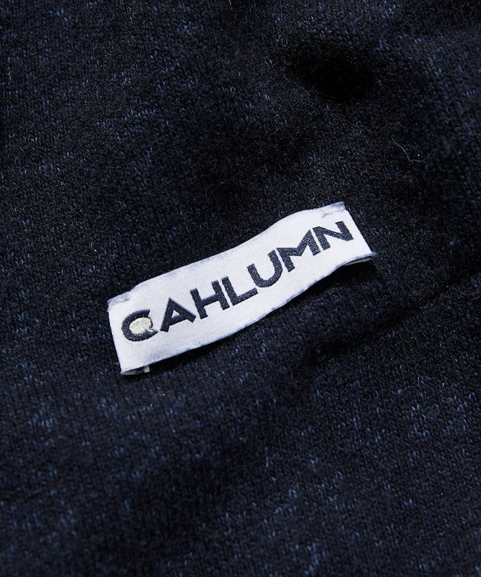 CAHLUMN Merino Wool＋Cotton Loop Back V-neck Sweatshirt / 雙材質 V領衫