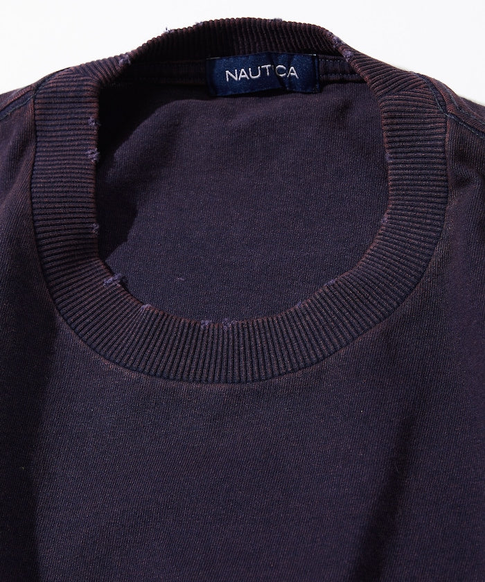 NAUTICA Mix Color Indigo S/S Tee  / 仿舊 短袖T恤