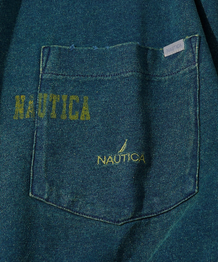 NAUTICA Mix Color Indigo S/S Tee  / 仿舊 短袖T恤