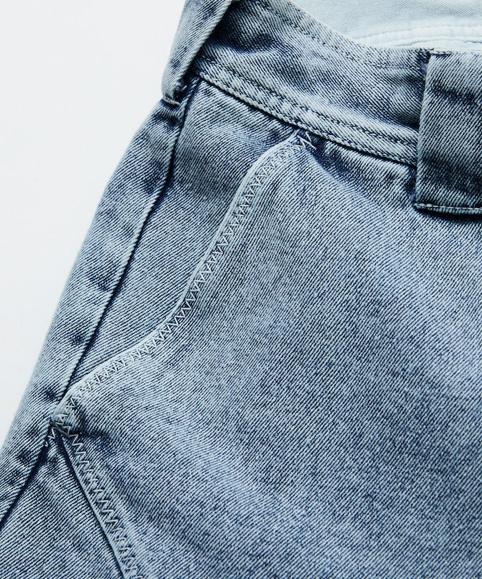 NAUTICA Faded Gizastitch T/C Curve Cropped Pants / 仿舊 七分 短褲