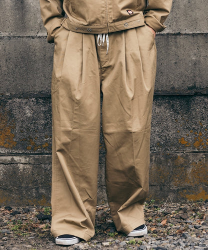 RED KAP 別注 SMU PT-38 2TUCK BAGGY WIDE TWILL PANTS / 別注寬版雙褶厚斜紋工作圓筒長褲