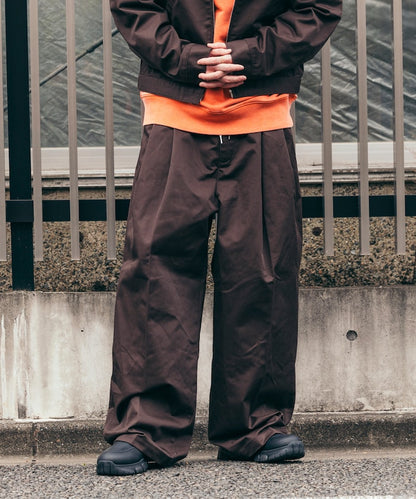 RED KAP 別注 SMU PT-38 2TUCK BAGGY WIDE TWILL PANTS / 別注寬版雙褶厚斜紋工作圓筒長褲