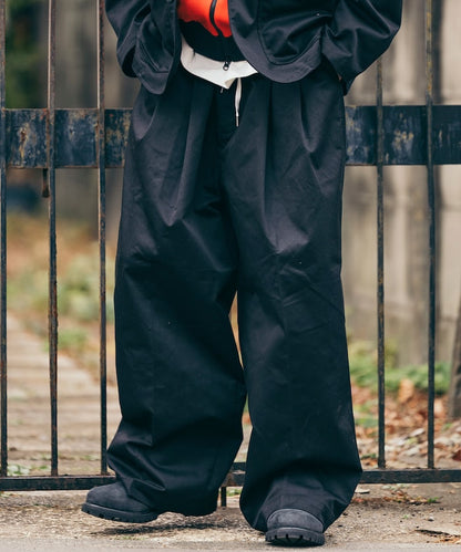 RED KAP 別注 SMU PT-38 2TUCK BAGGY WIDE TWILL PANTS / 別注寬版雙褶厚斜紋工作圓筒長褲