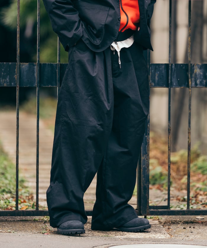 RED KAP 別注 SMU PT-38 2TUCK BAGGY WIDE TWILL PANTS / 別注寬版雙褶厚斜紋工作圓筒長褲