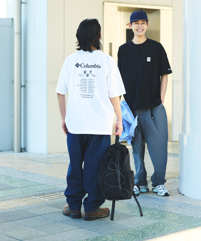 Columbia × FREAK'S STORE / 別注字樣背印吸濕快乾T恤