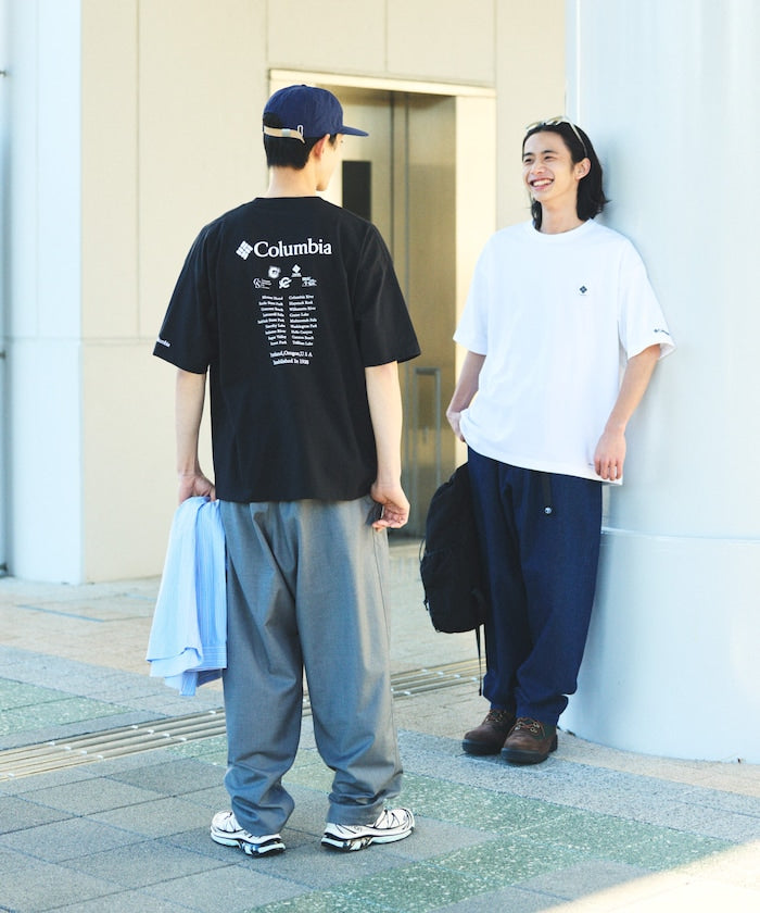 Columbia × FREAK'S STORE / 別注字樣背印吸濕快乾T恤