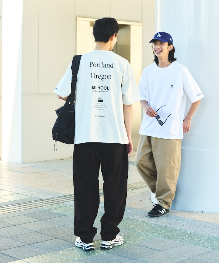 Columbia × FREAK'S STORE / 別注字樣背印吸濕快乾T恤