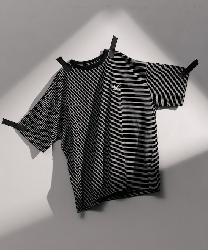 UMBRO / 別注條紋短袖T恤