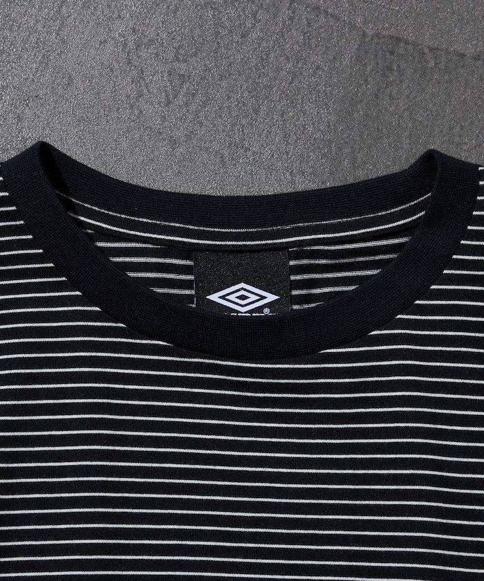UMBRO / 別注條紋短袖T恤