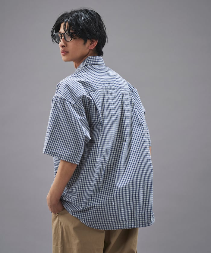 UMBRO / 別注 刺繡格紋襯衫