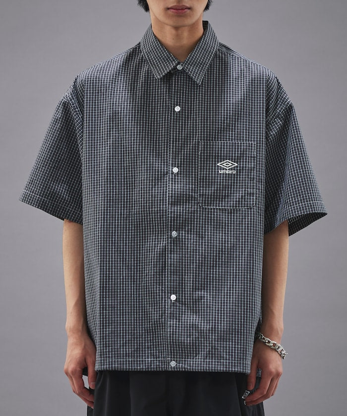 UMBRO / 別注 刺繡格紋襯衫