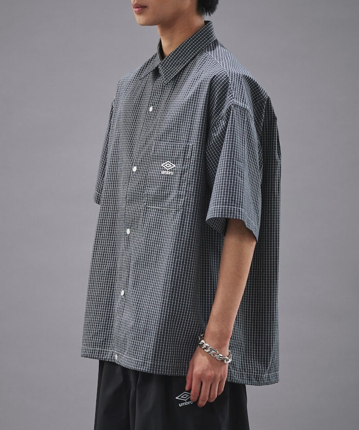 UMBRO / 別注 刺繡格紋襯衫