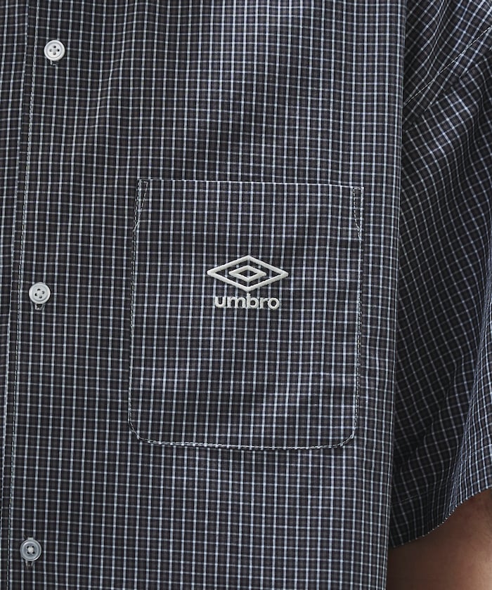 UMBRO / 別注 刺繡格紋襯衫