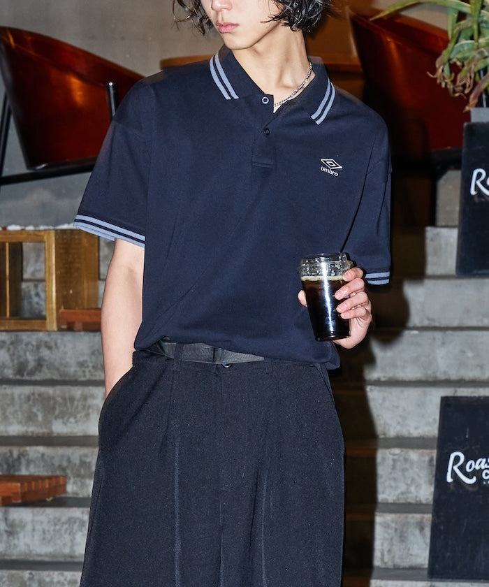 UMBRO / 別注刺繡徽標短袖 POLO 衫