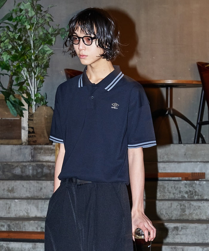 UMBRO / 別注刺繡徽標短袖 POLO 衫