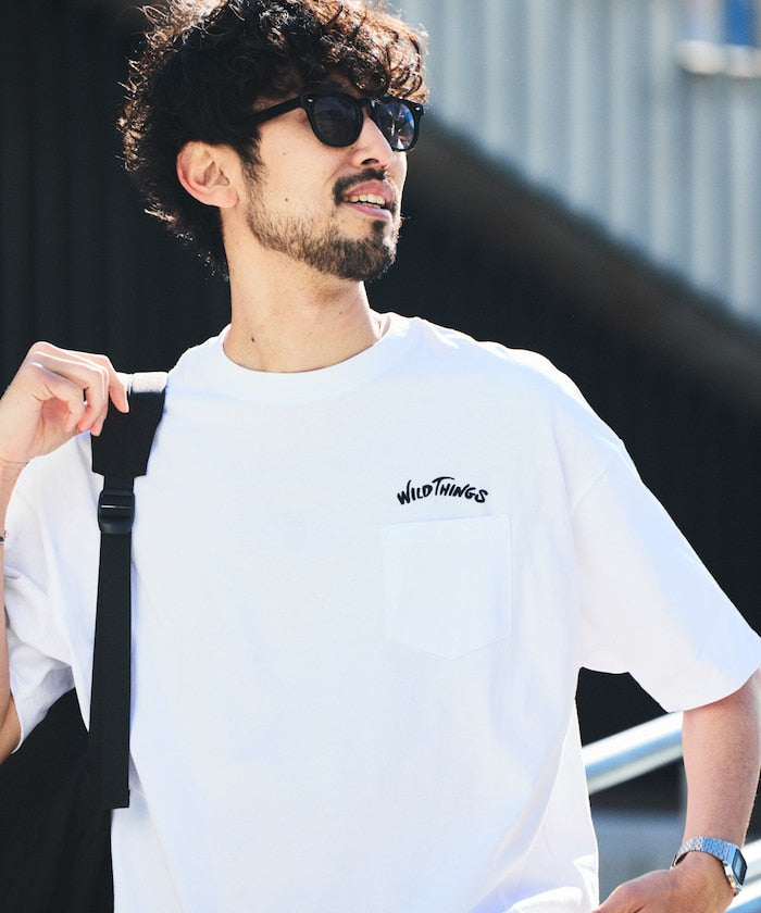 WILD THINGS×FREAK'S STORE / 口袋 短袖T恤