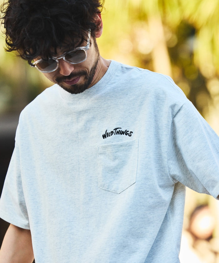 WILD THINGS×FREAK'S STORE / 口袋 短袖T恤