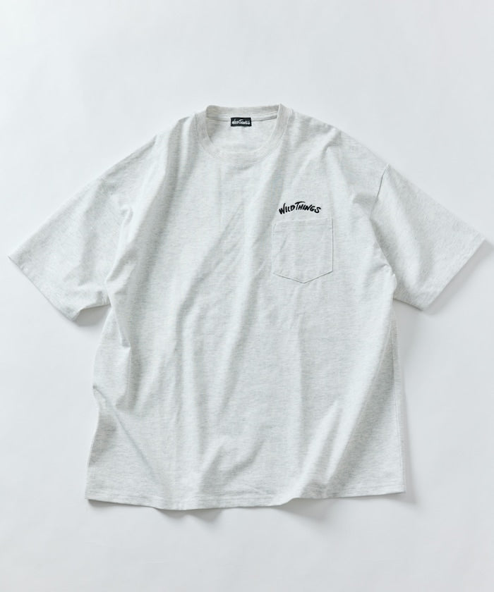 WILD THINGS×FREAK'S STORE / 口袋 短袖T恤