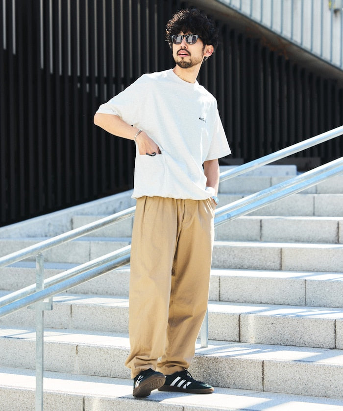 WILD THINGS×FREAK'S STORE / 別注側袋設計 抽繩下擺 短袖T恤