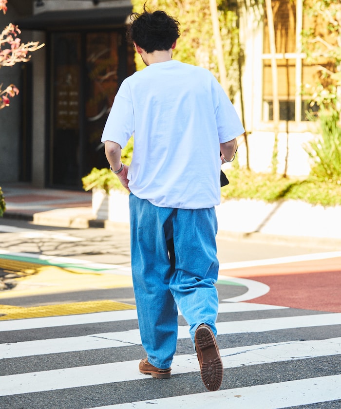 WILD THINGS×FREAK'S STORE / 別注側袋設計 抽繩下擺 短袖T恤